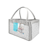 Babyjem Keçe Anne Bebek Bakım Çantası Gri Çiçek